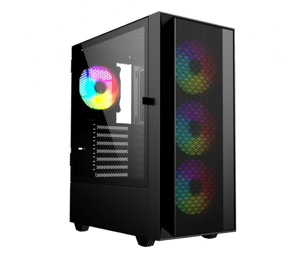 GEMBIRD Midi Tower Fornax 4000 ARGB czarna CCC-FC-4000 - 1244459 - zdjęcie